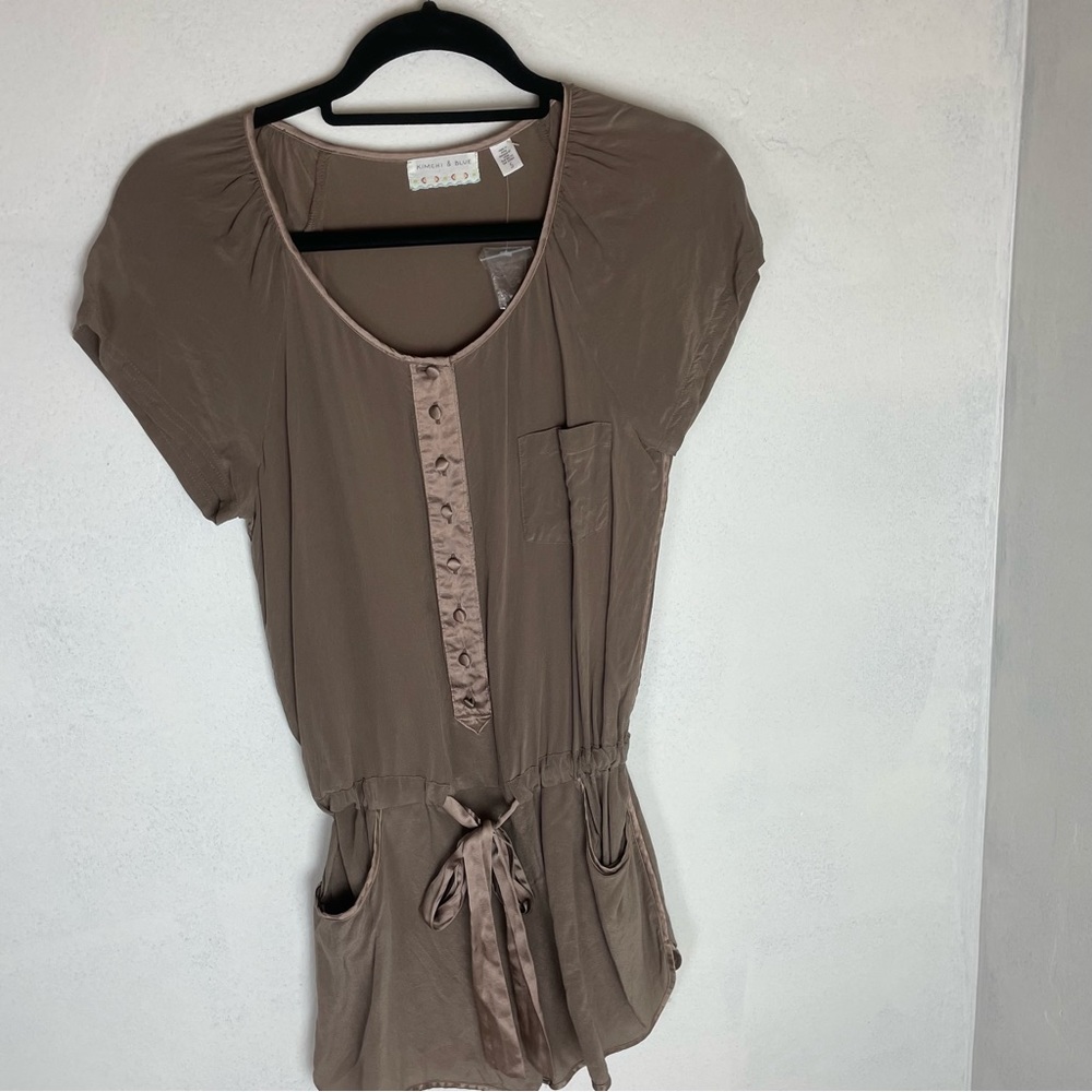 Silk Romper Kimchi & Blue Small